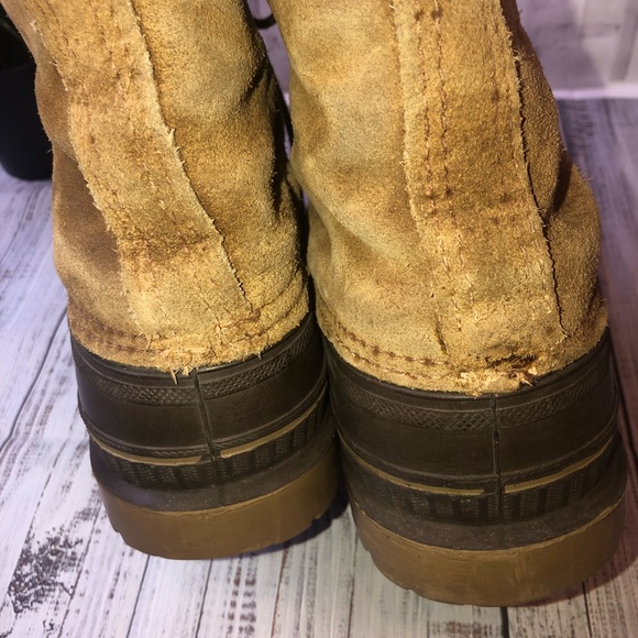 SOREL brown/tan waterproof snow rain duck boots. - Picture 7 of 8